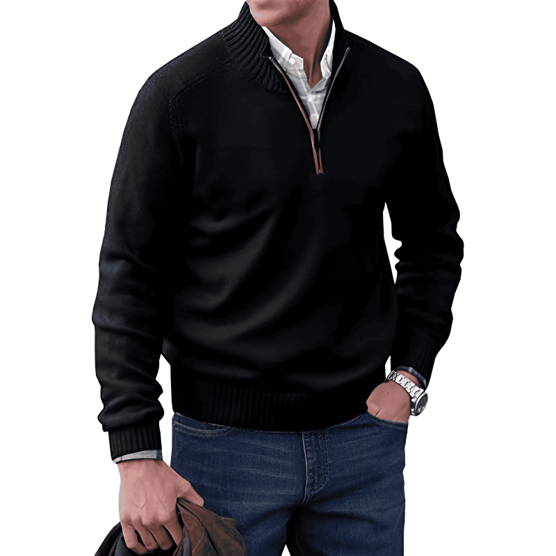 Elegant Zipped Sweater