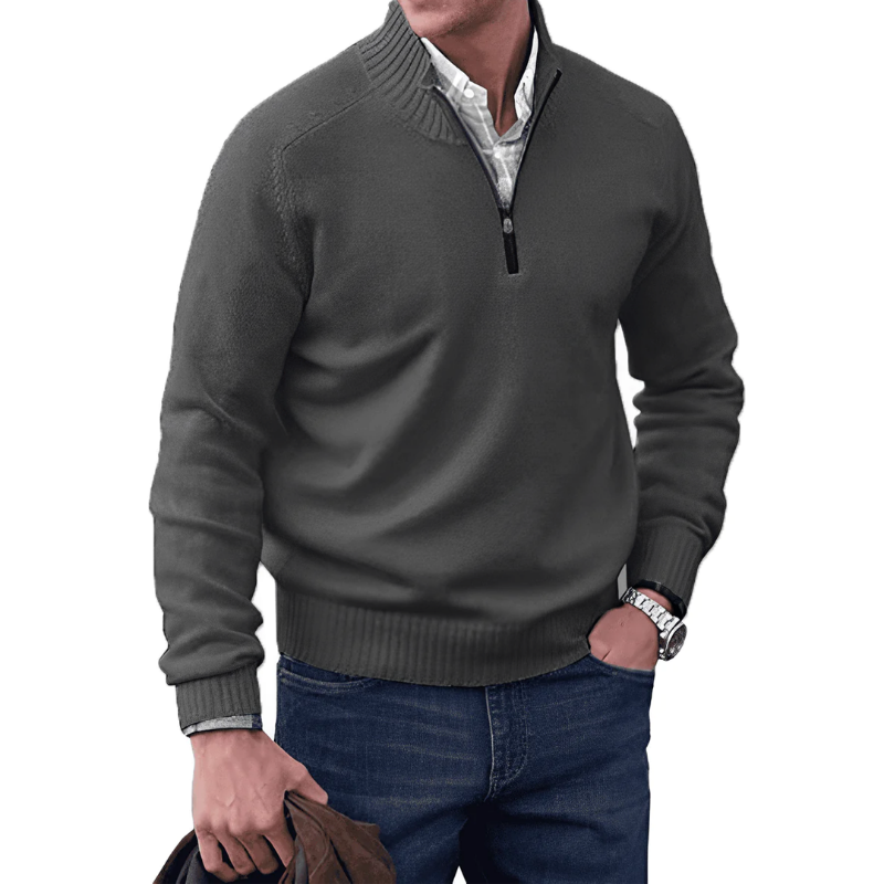 Elegant Zipped Sweater