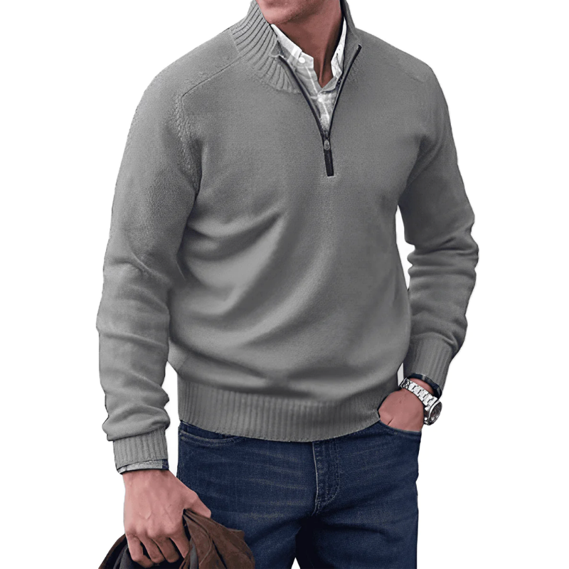 Elegant Zipped Sweater