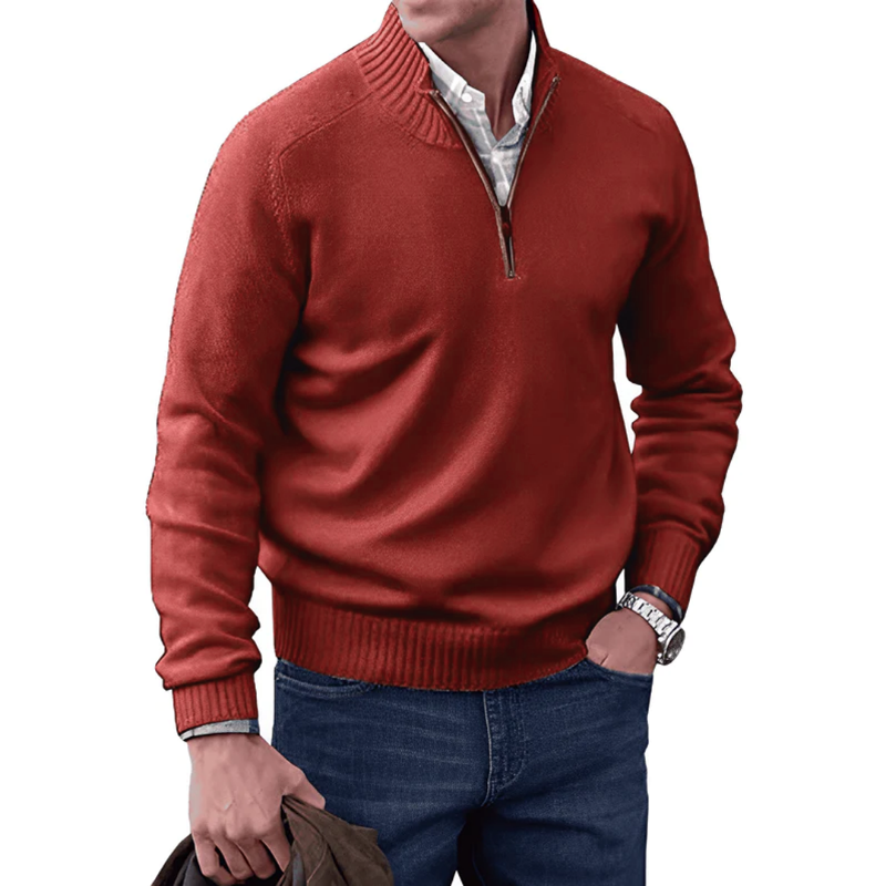 Elegant Zipped Sweater