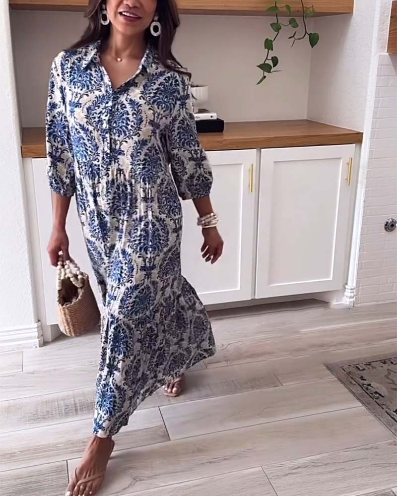 Chloe Printed Maxi Dress