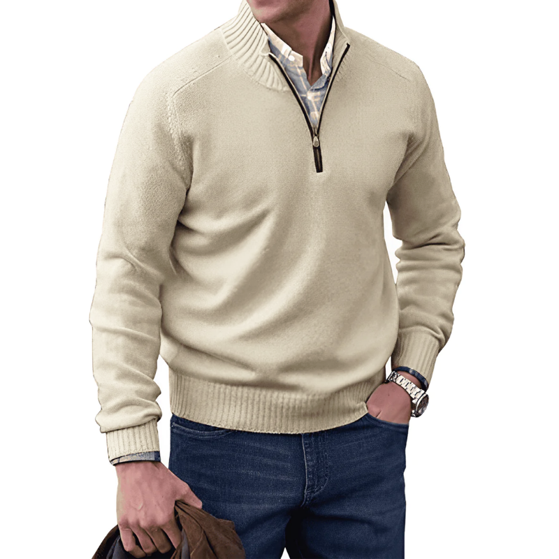 Elegant Zipped Sweater